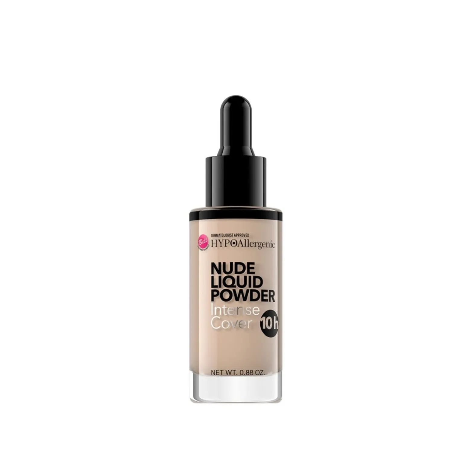 Bell HYPOAllergenic Nude Liquid Powder Intense Cover 10h 04 Golden Beige 25g (0.88oz)