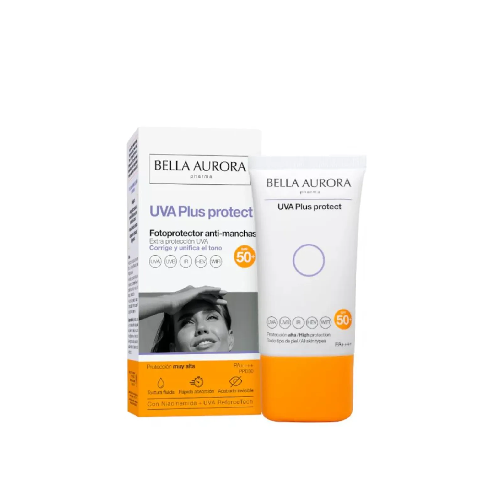 Bella Aurora UVA Plus Protect Anti-Dark Spots Photoprotector SPF50+ 50ml (1.69floz)
