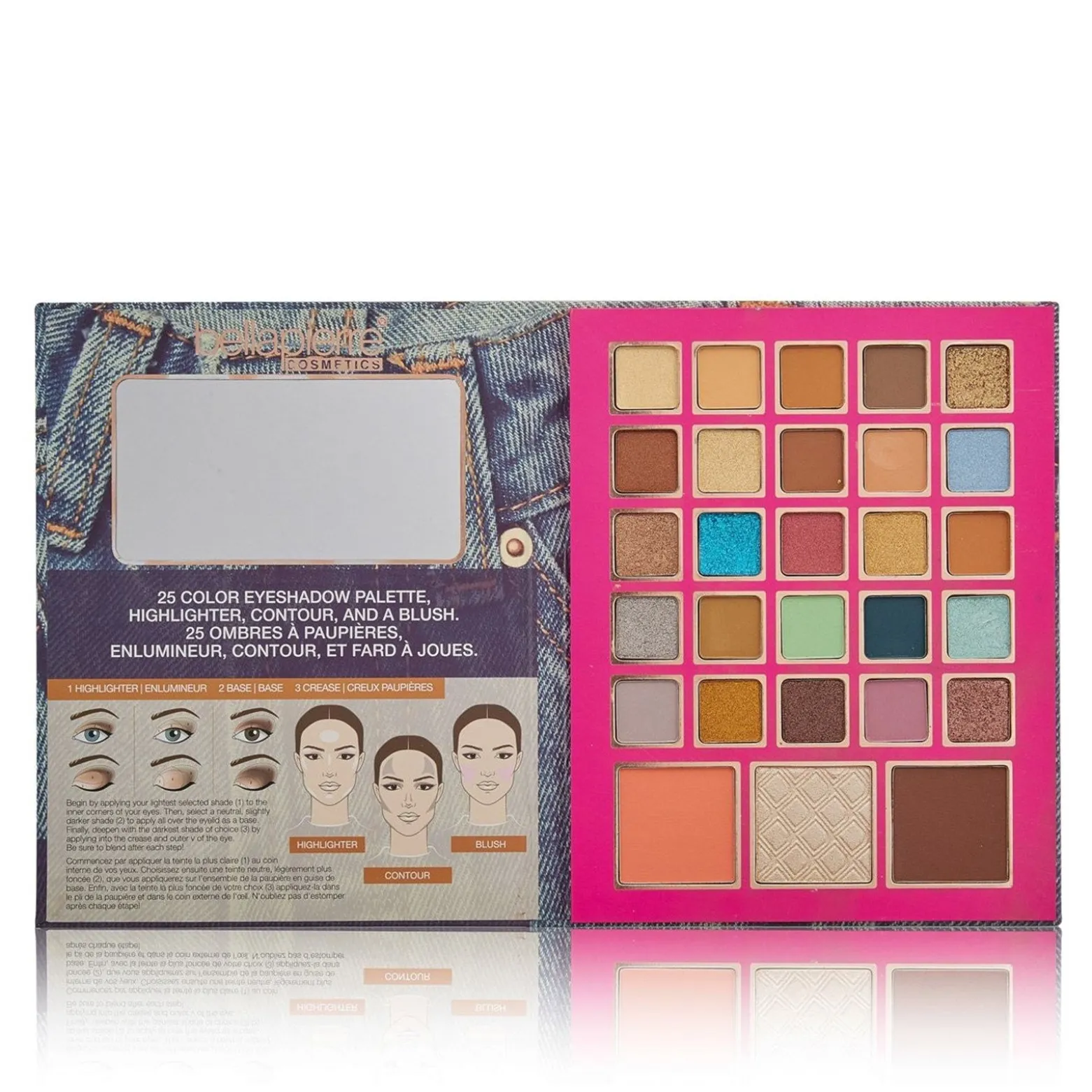 Bellapierre Cosmetics Eye and Face Book Palette 90's Glam