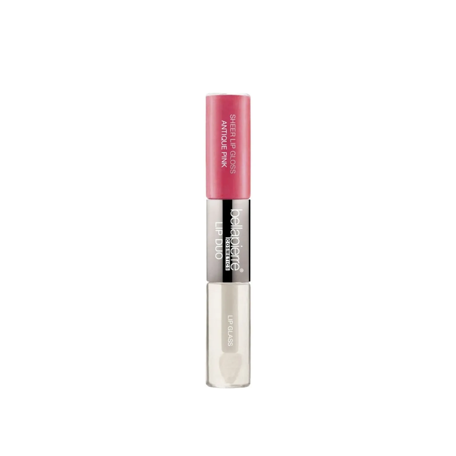 Bellapierre Cosmetics Sheer Lip Gloss & Clear Glass Duo Antique Pink 7ml (0.24floz)