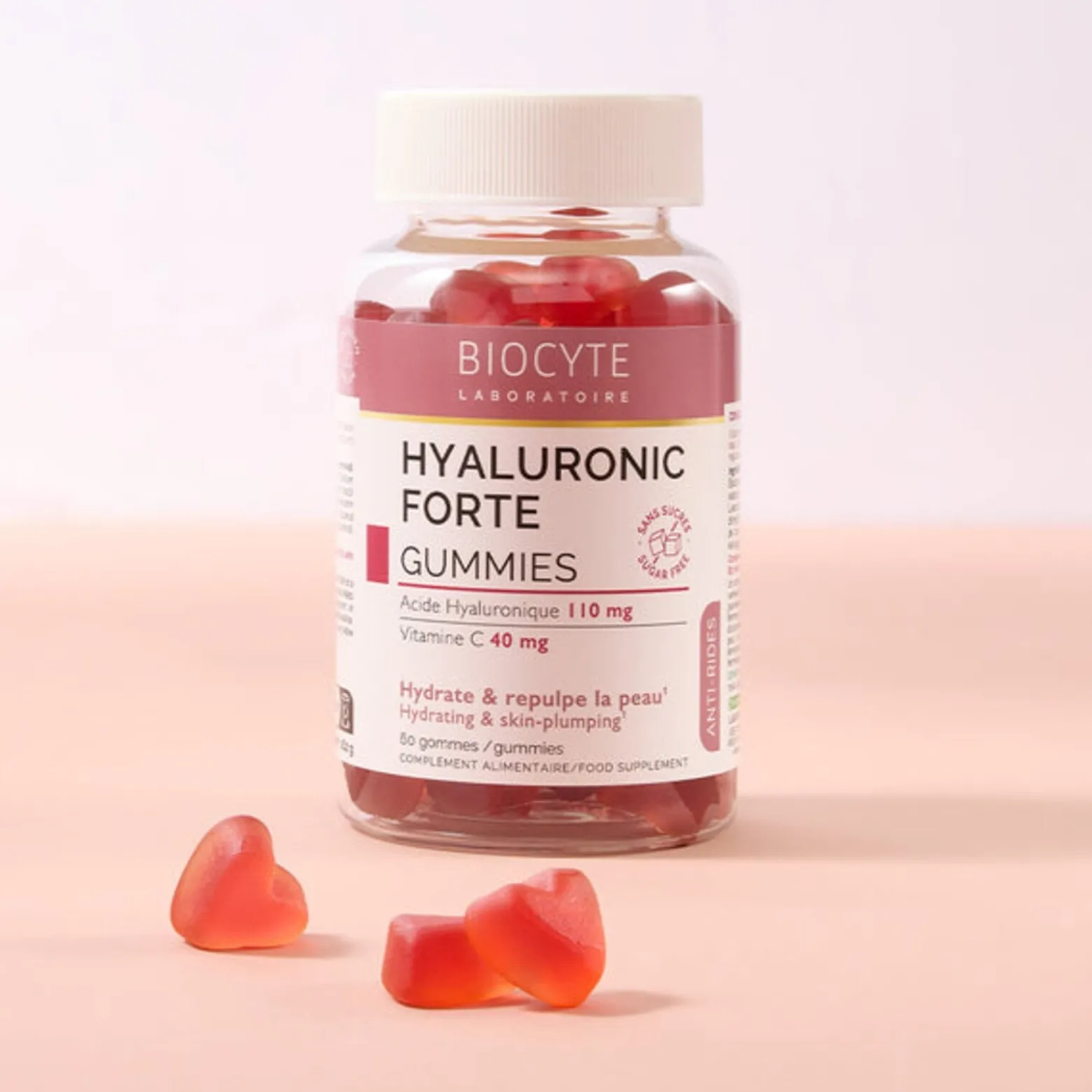 Biocyte Hyaluronic Forte Gummies Cherry x60