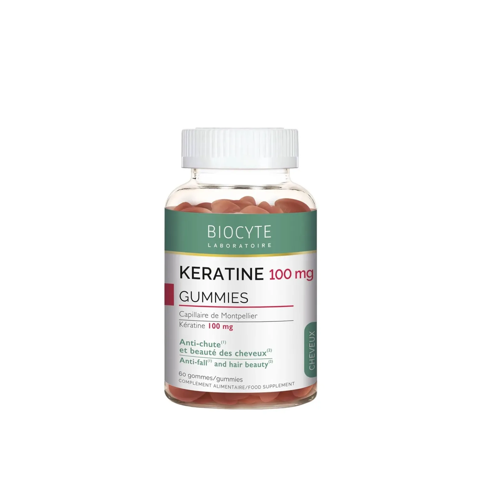Biocyte Keratine Gummies Red Berries x60