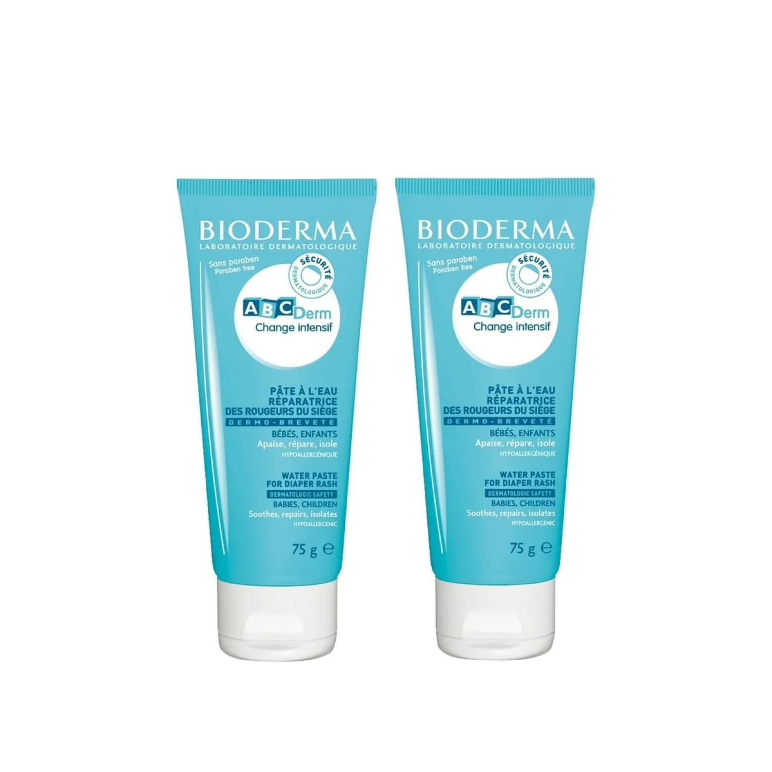Bioderma ABCDerm Change Intensif Water Paste for Diaper Rash 75g x2 (2x2.65oz)