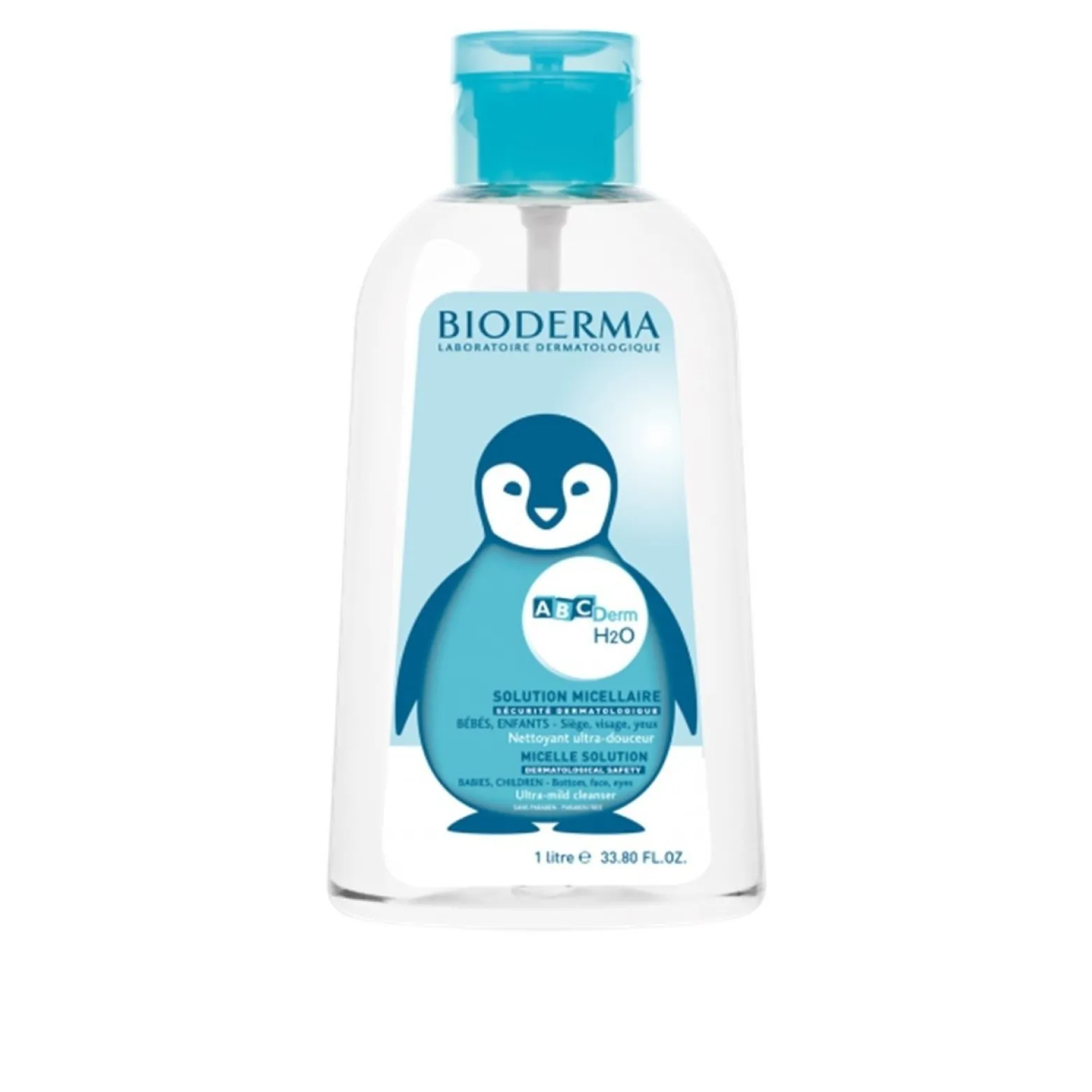 Bioderma ABCDerm H2O Micelle Solution Ultra-Mild Cleanser 1L (33.81floz)