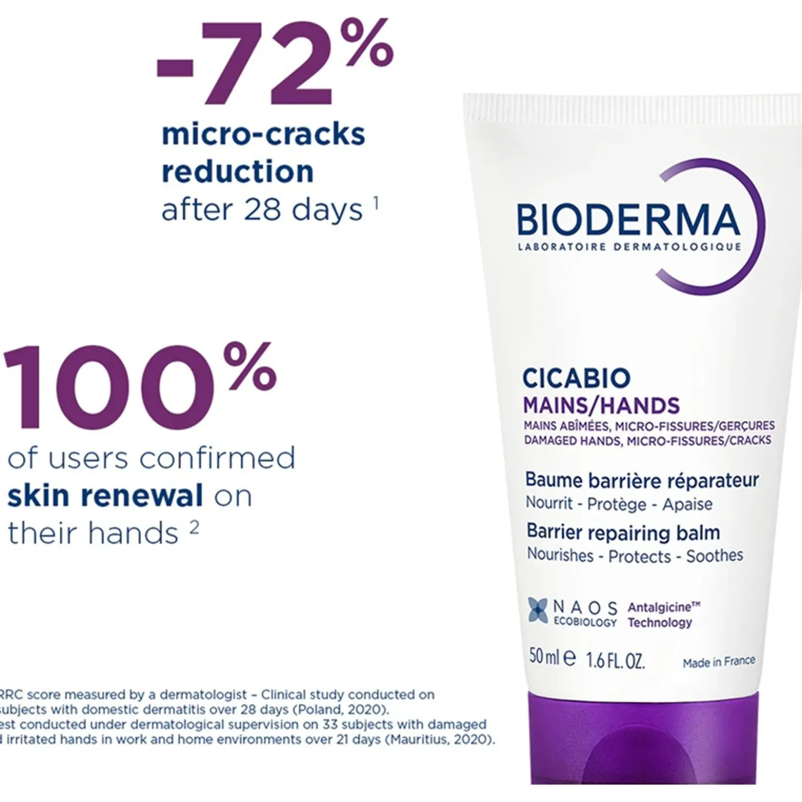 Bioderma Cicabio Hands Barrier Repairing Balm 50ml (1.69floz)