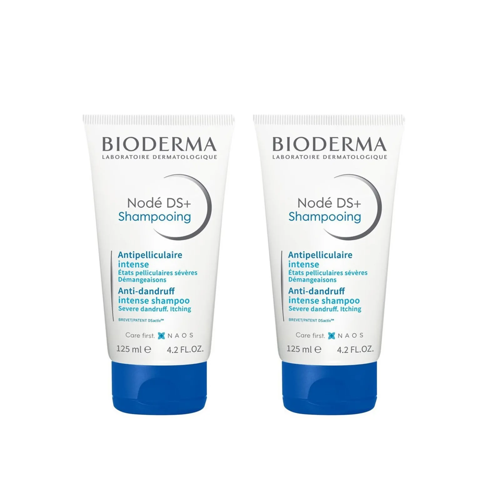 Bioderma Nodé DS+ Shampooing Anti-Dandruff Intense Shampoo 125ml x2