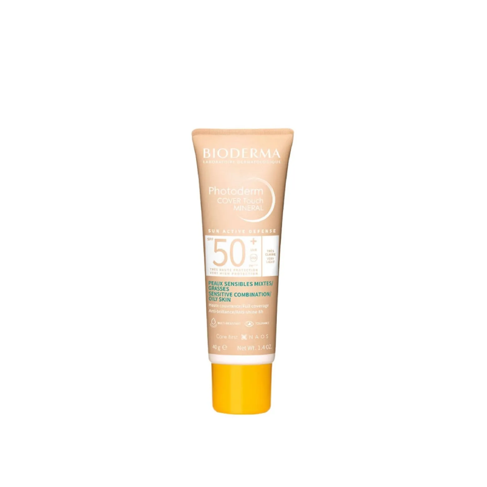 Bioderma Photoderm Cover Touch Mineral Sunscreen SPF50+ Very Light 40g (1.4oz)