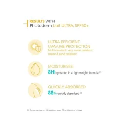 Bioderma Photoderm Lait Ultra Hydrating Lotion SPF50+ Sunscreen 200ml (6.76floz)