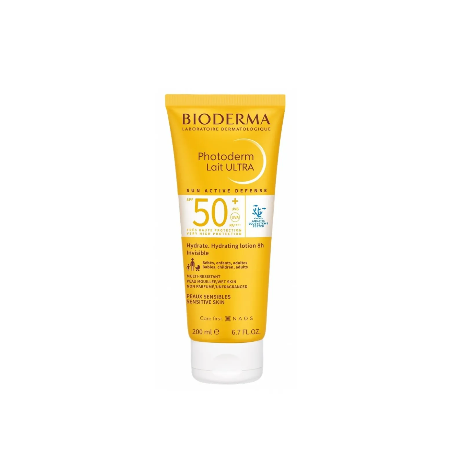 Bioderma Photoderm Lait Ultra Hydrating Lotion SPF50+ Sunscreen 200ml (6.76floz)