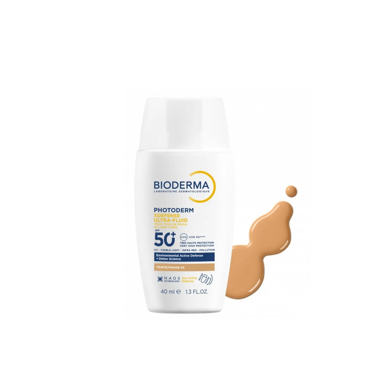 Bioderma Photoderm X-Defense Ultra-Fluid SPF50+ 03 Gold 40ml (1.3floz)