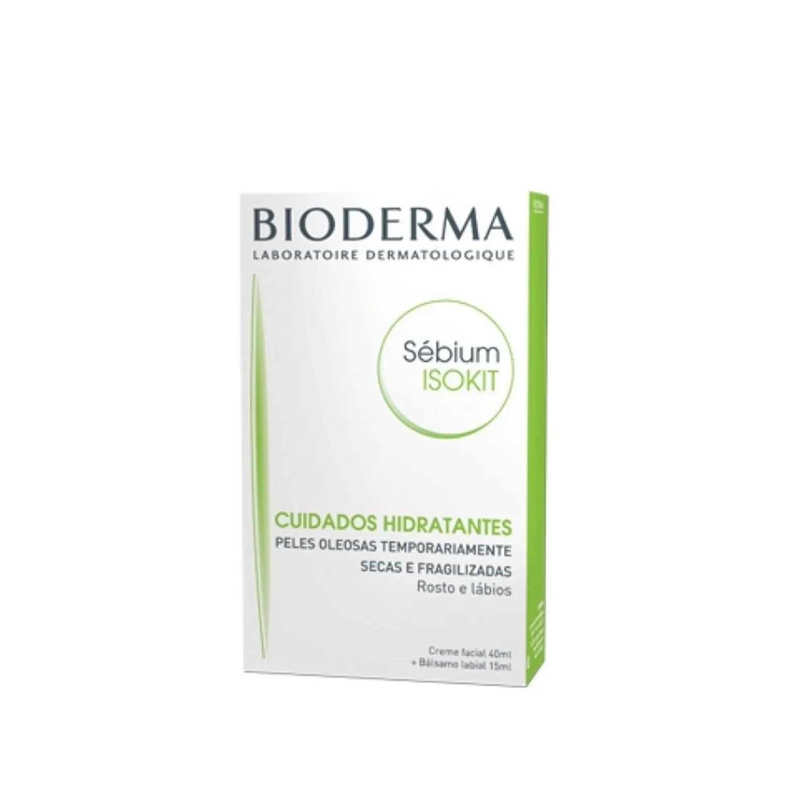 Bioderma Sébium ISOKIT Sébium Hydra 40ml + Atoderm Lèvres 15ml (1.35+0.51floz)