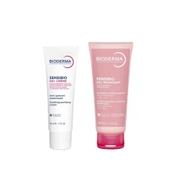 Bioderma Sensibio DS+ Soothing Purifying Cream 40ml + Gel Moussant 100ml