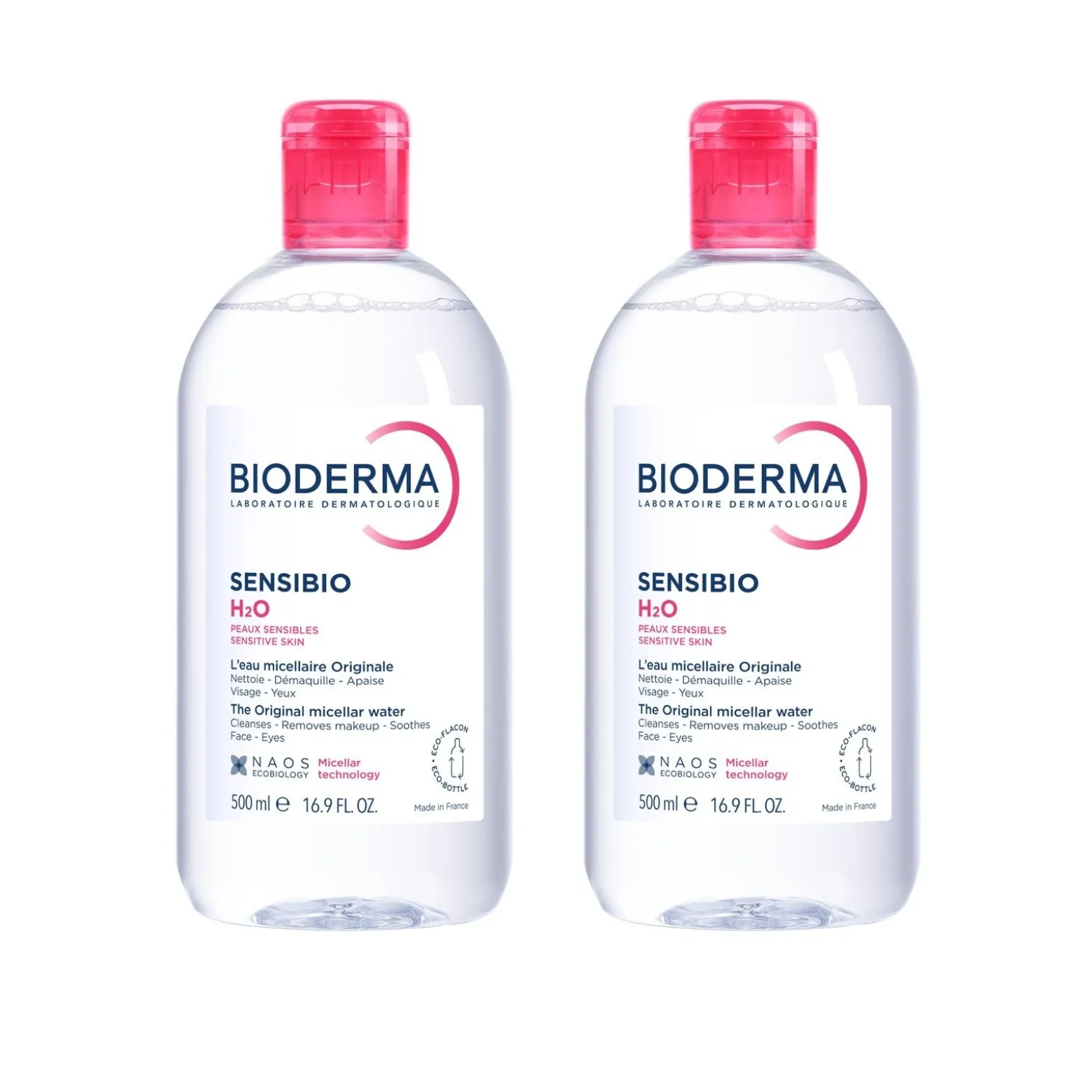 Bioderma Sensibio H2O The Original Micellar Water 500ml x2 (2x16.91floz)