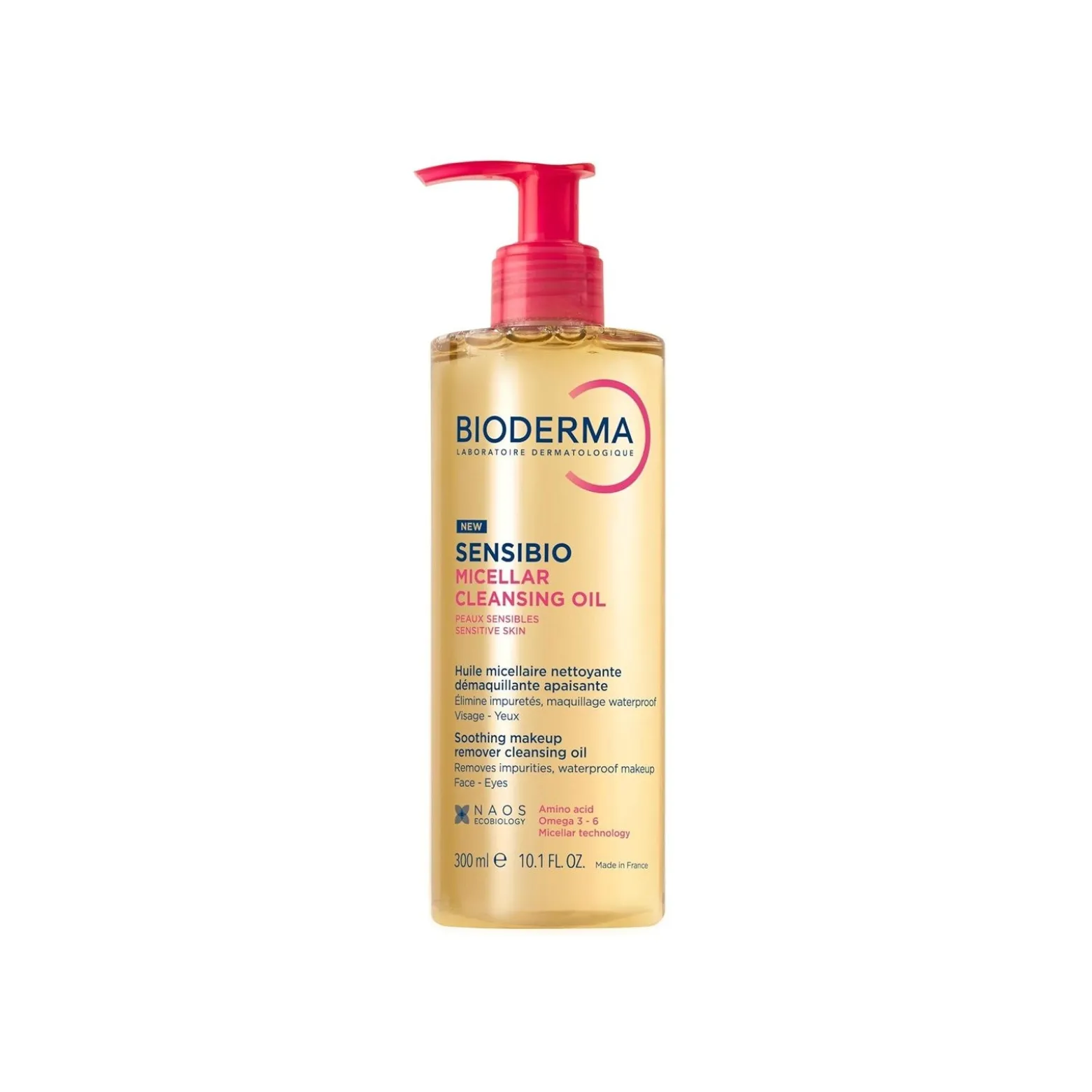 Bioderma Sensibio Micellar Soothing Makeup Remover Cleansing Oil 300ml (10.1floz)
