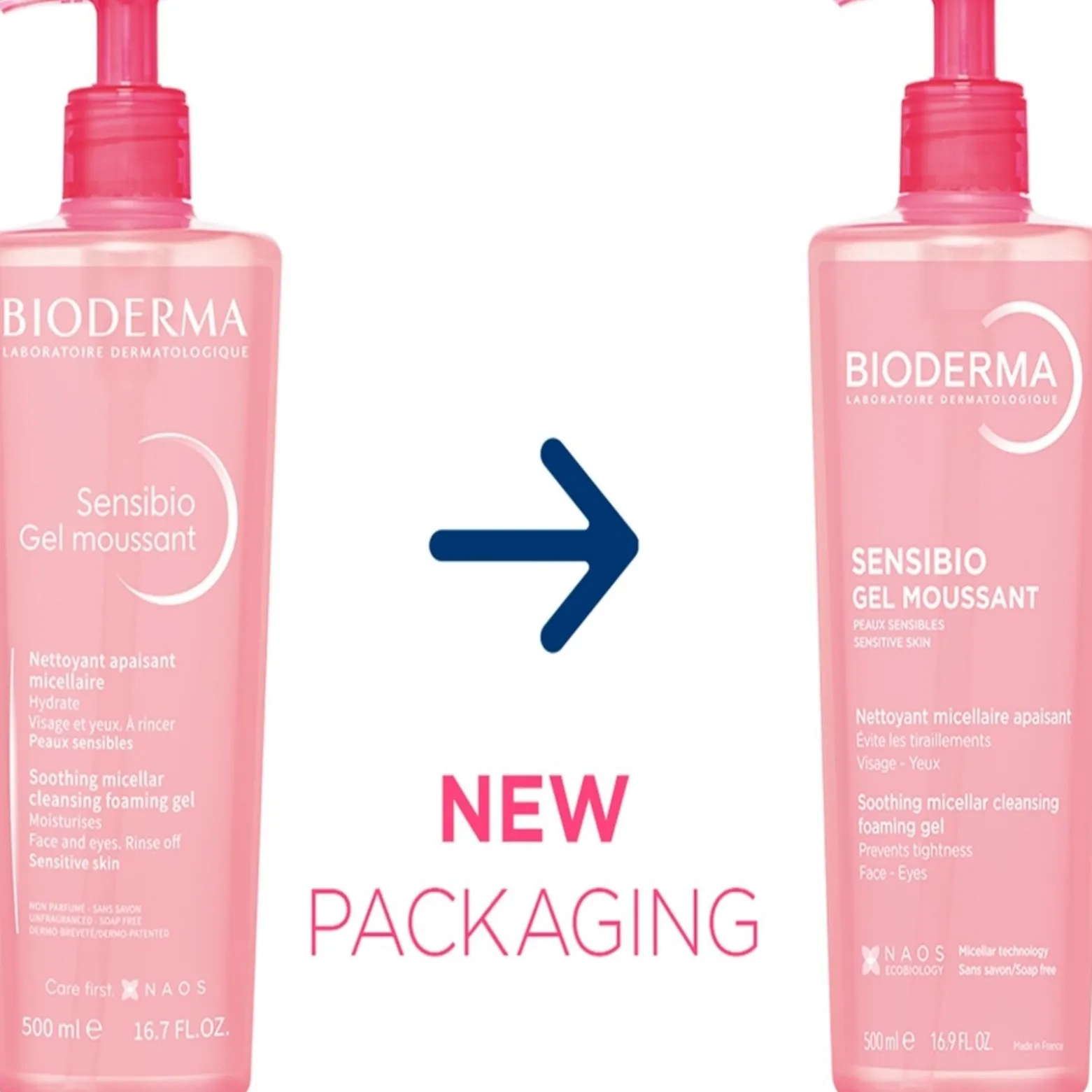 Bioderma Sensibio Soothing Micellar Cleansing Foaming Gel 500ml (16.91floz)