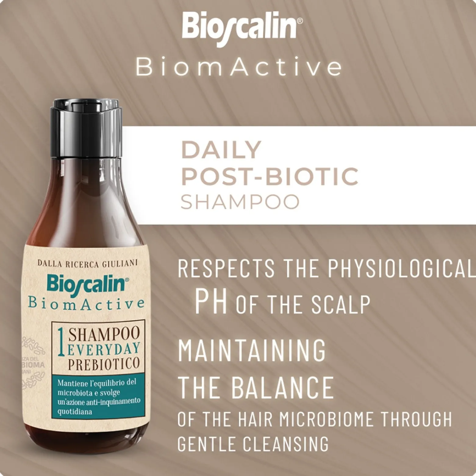 Bioscalin BiomActive 1 Everyday Prebiotic Shampoo 200ml (6.76floz)