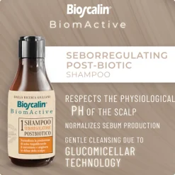 Bioscalin BiomActive 1 Postbiotic Sebum-Regulating Shampoo 200ml (6.76floz)