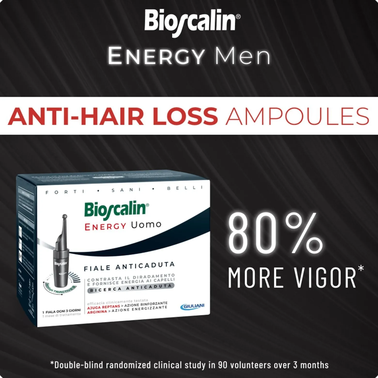 Bioscalin Energy Uomo Anti-Hair Loss Vials 10x3.5ml (10x0.12floz)