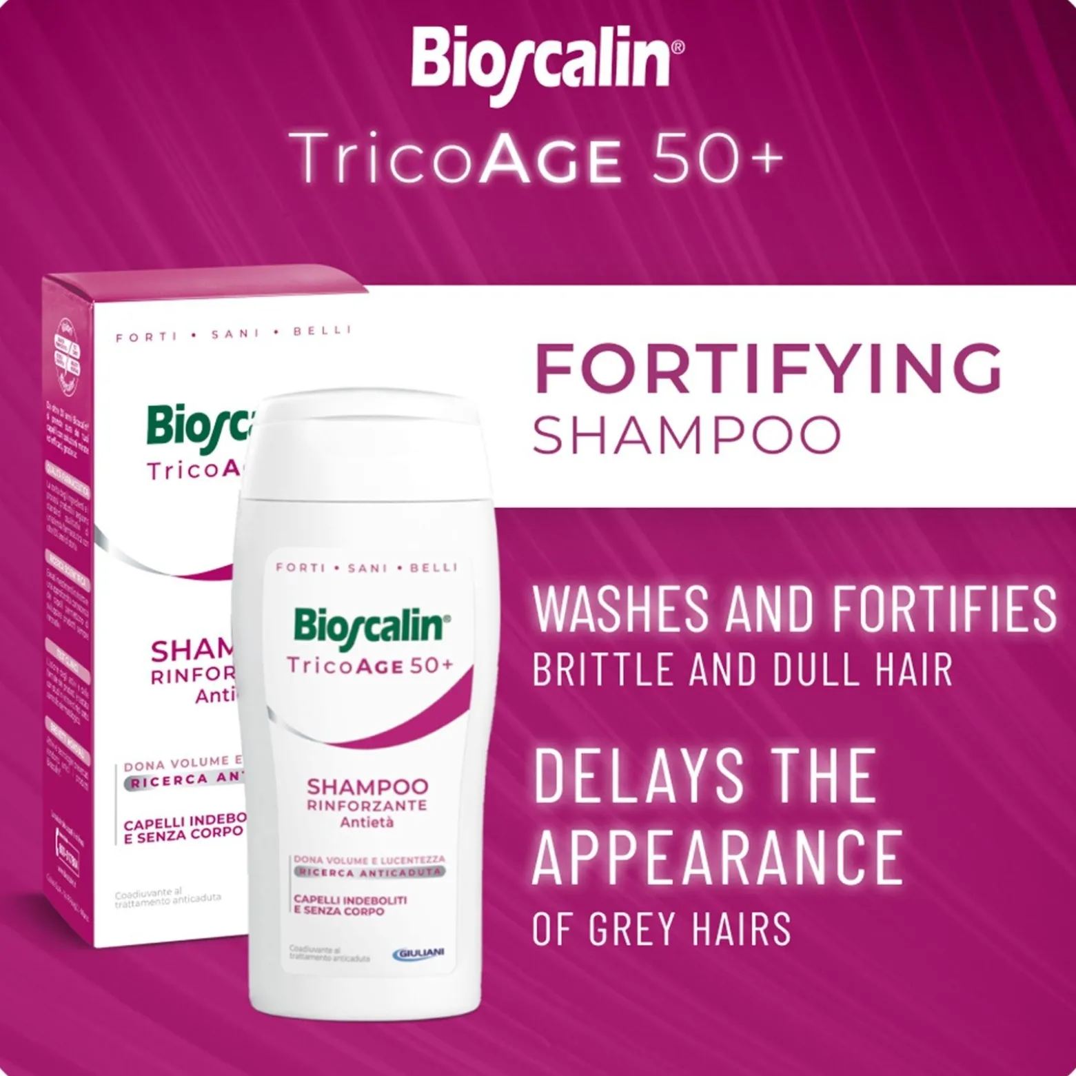 Bioscalin TricoAge 50+ Anti-Aging Strengthening Shampoo 200ml (6.76floz)