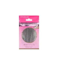 Brushworks Bobby Pins Brown x50