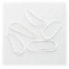Brushworks Clear Flexi Elastic Hair Bands x100