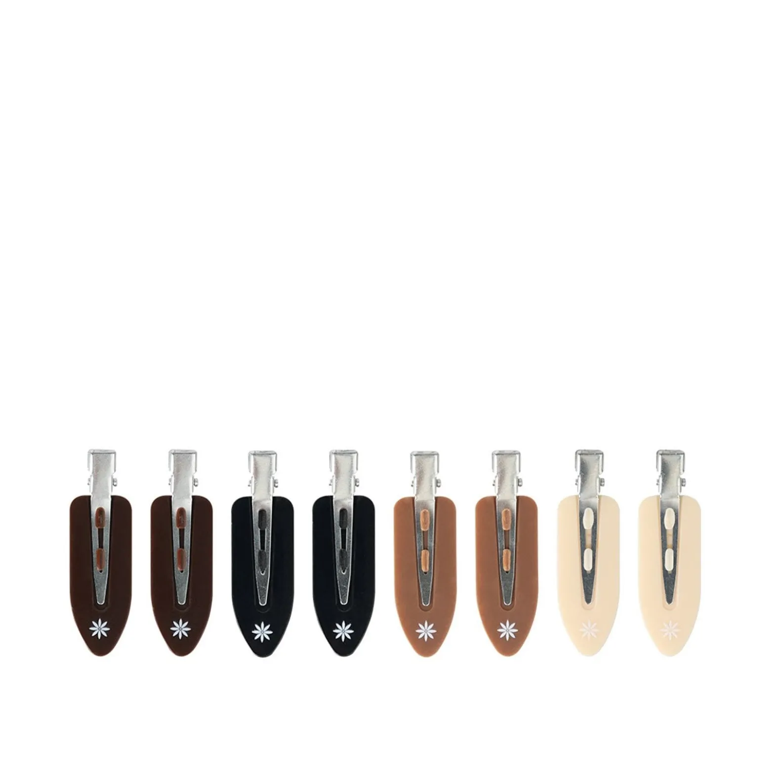 Brushworks Nude No Crease Hair Clips x8