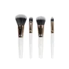 Brushworks Travel Makeup Brush White & Gold Set