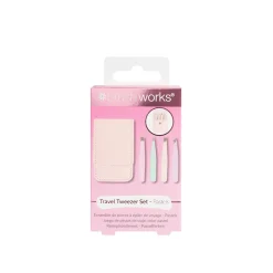 Brushworks Travel Tweezer Set Pastels