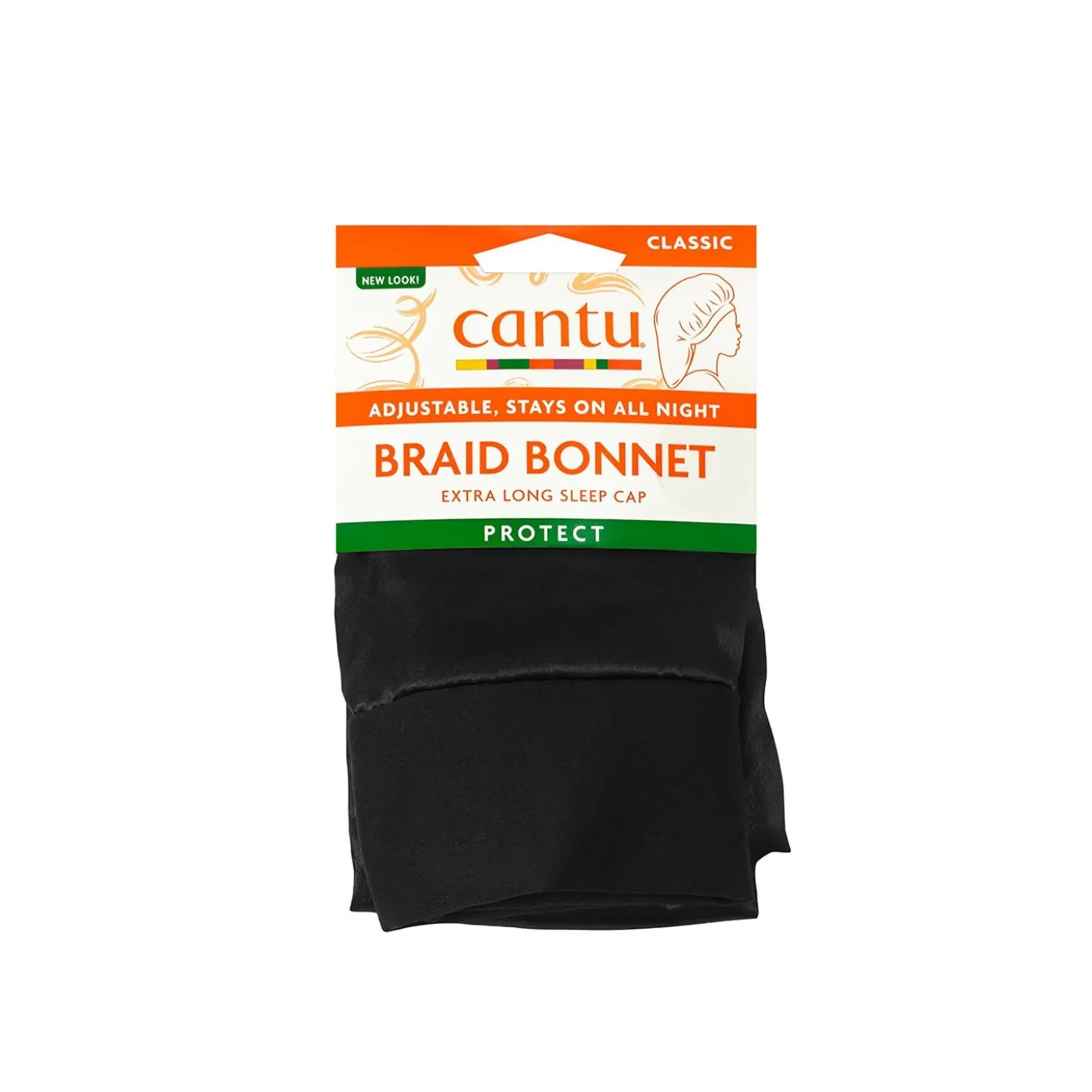 Cantu Satin Braid Bonnet Black