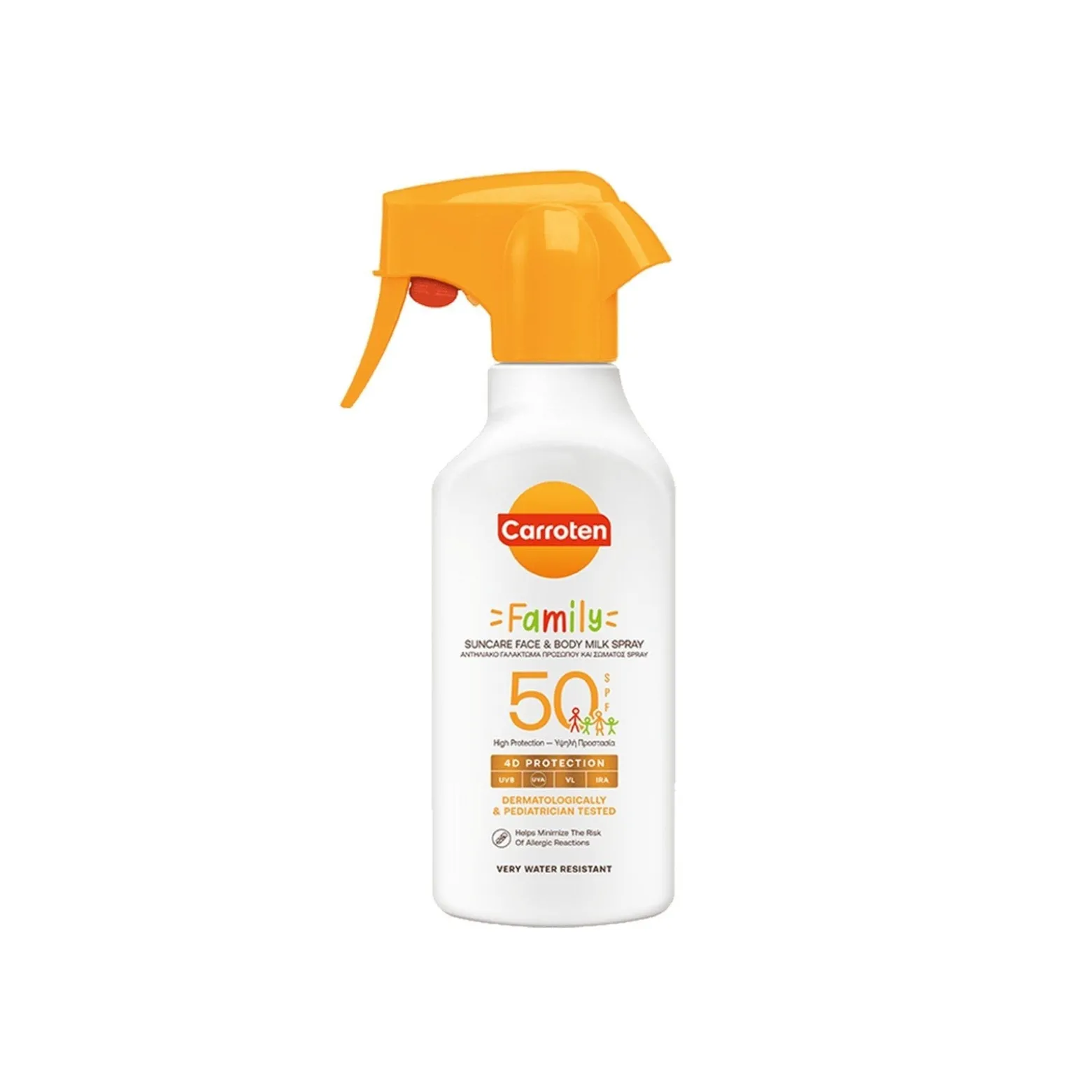 Carroten Family Face & Body Milk Spray SPF50 270ml (9.13floz)