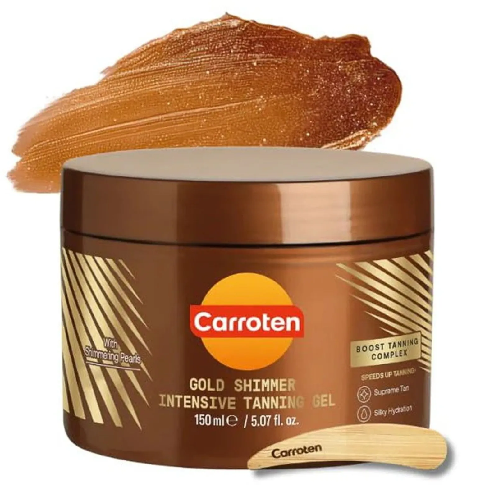 Carroten Gold Shimmer Intensive Tanning Gel 150ml (5.07floz)