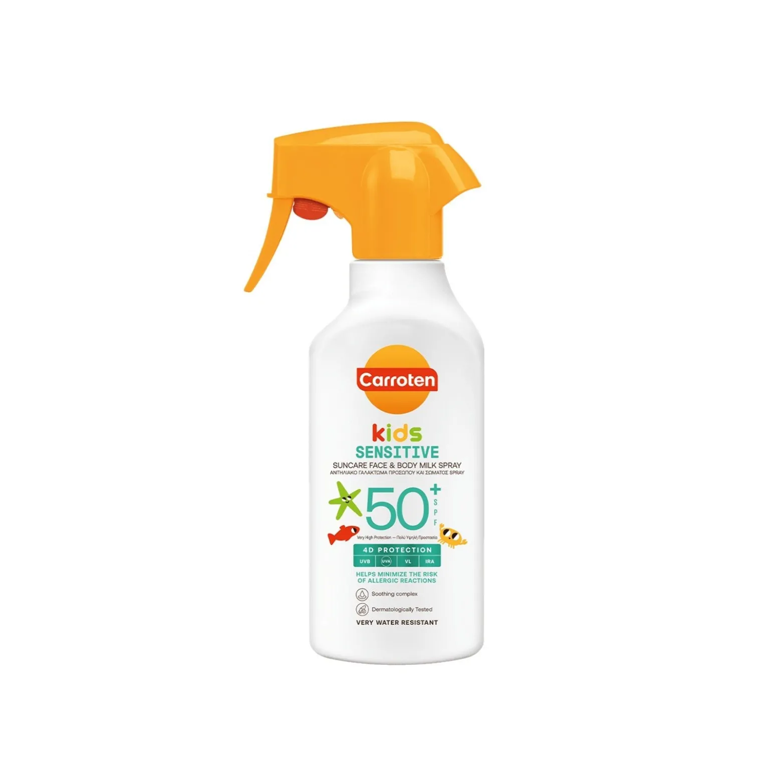 Carroten Kids Sensitive Face & Body Milk Spray SPF50+ 270ml (9.13floz)