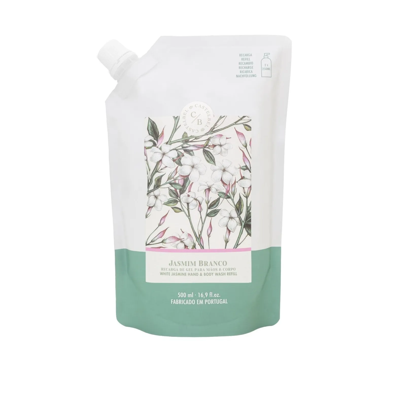Castelbel White Jasmine Hand & Body Wash Refill 500ml (16.9floz)