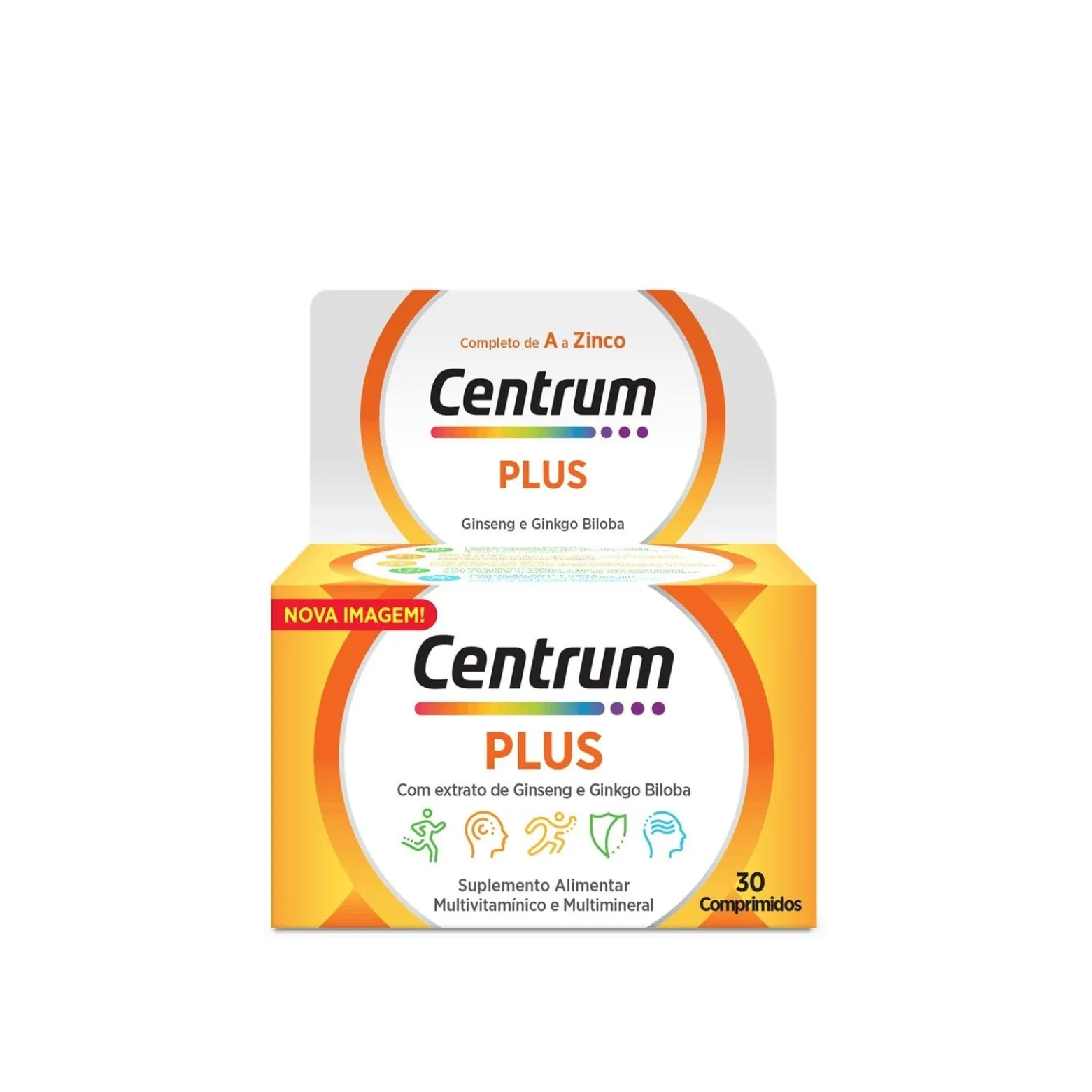 Centrum Plus Ginseng & Ginkgo Tablets x30