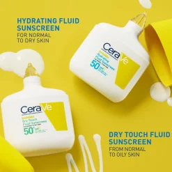 CeraVe Invisible Dry Touch Fluid Sunscreen SPF50+ 50ml (1.69floz)