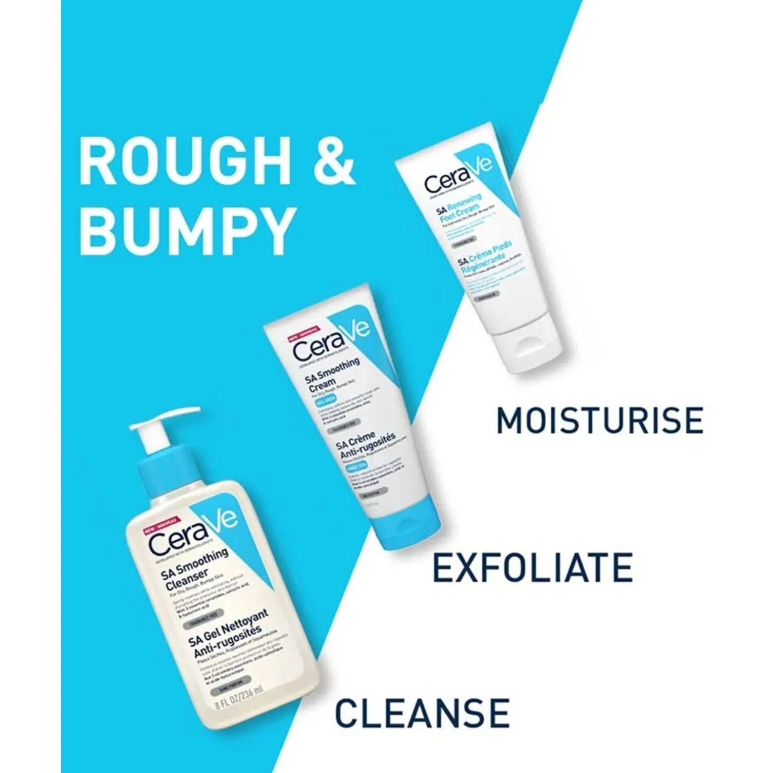 CeraVe Renewing SA Foot Cream Very Dry Cracked Skin 88ml (3floz)