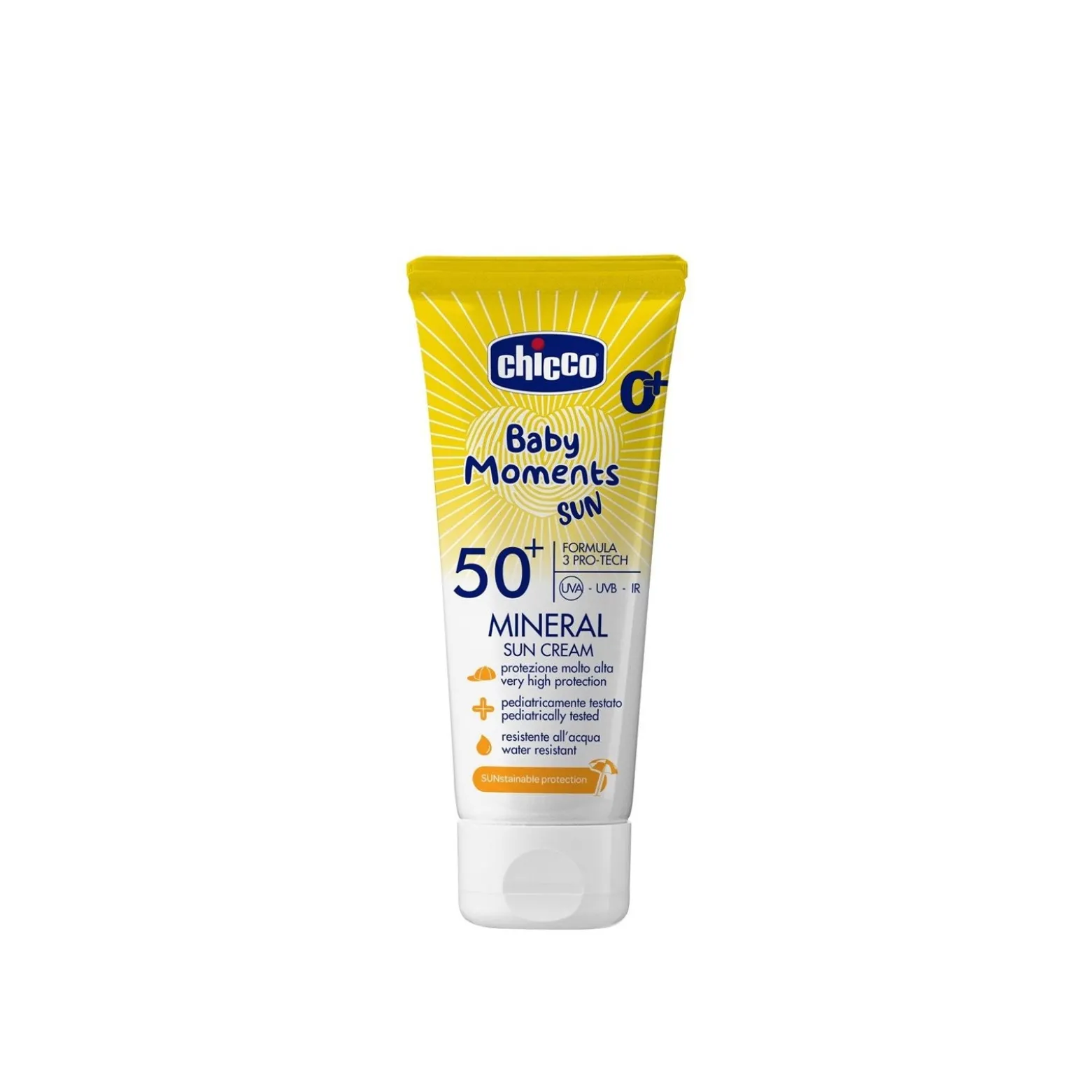 Chicco Baby Moments Sun 0+ Mineral Sun Cream 75ml (2.5floz)