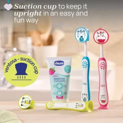 Chicco Milk Teeth Toothbrush 3-6 Years Panda/Tiger x2