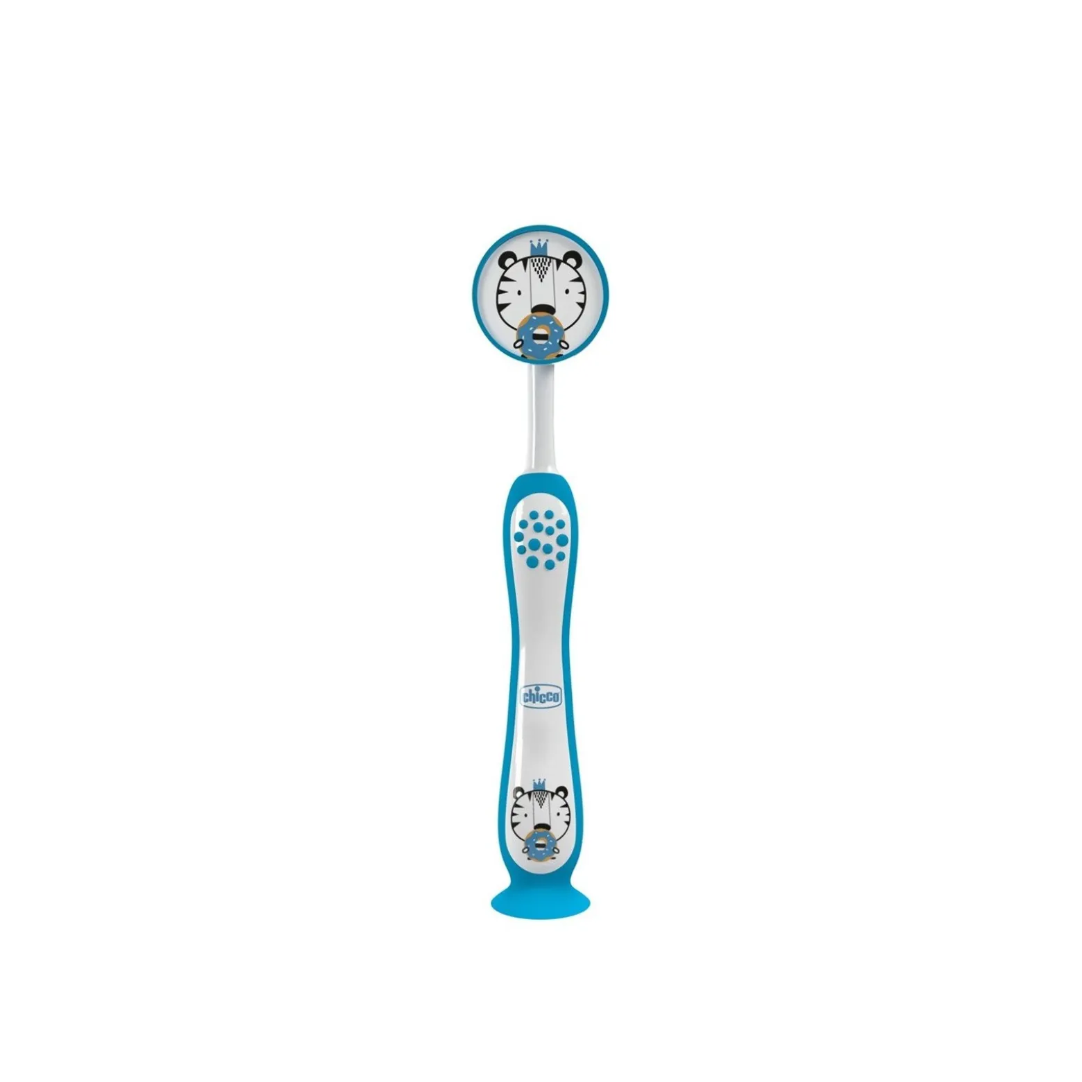 Chicco Milk Teeth Toothbrush 3-6 Years Blue Tiger x1