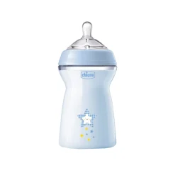 Chicco Natural Feeling Fast Flow BPA-Free Plastic Bottle 6m+ Blue 330ml (11.0floz)
