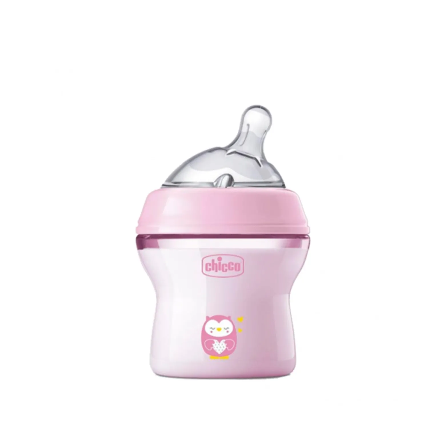 Chicco Natural Feeling Slow Flow BPA-Free Plastic Bottle 0m+ Pink 150ml (5.0floz)