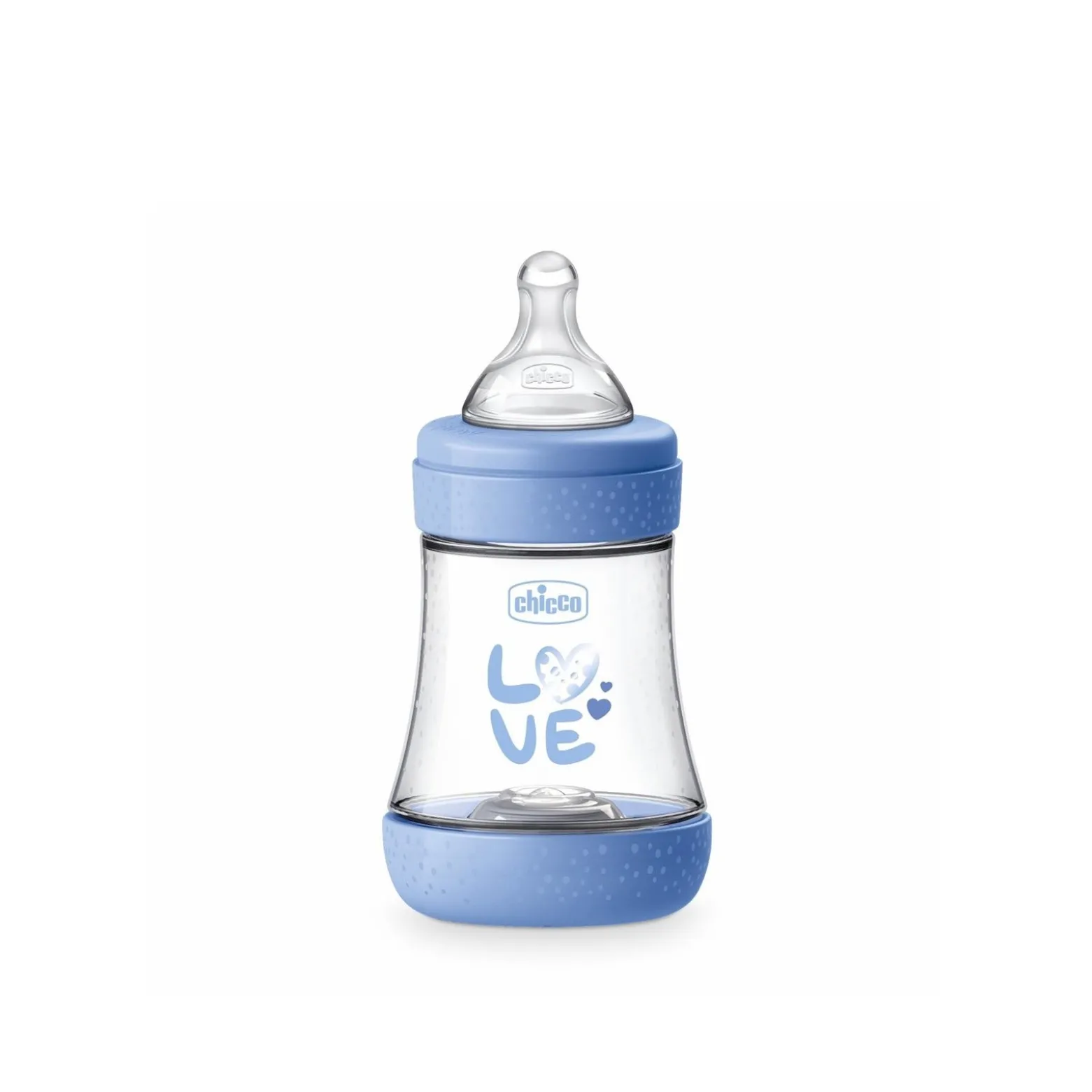 Chicco Perfect 5 Intui-Flow System Baby BPA-Free Plastic Bottle Slow Flow 0m+ Blue 150ml (5floz)