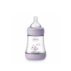Chicco Perfect 5 Intui-Flow System Baby Plastic Bottle Slow Flow 0m+ Violet 150ml (5floz)
