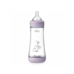 Chicco Perfect 5 Intui-Flow System Baby BPA-Free Plastic Bottle Fast Flow 4m+ Violet 300ml (10floz)