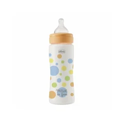 Chicco Perfect Easy Fast Flow BPA-Free Plastic Bottle 4m+ Orange 330ml (11.0floz)