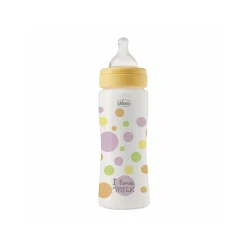 Chicco Perfect Easy Fast Flow BPA-Free Plastic Bottle 4m+ Yellow 330ml (11.0floz)