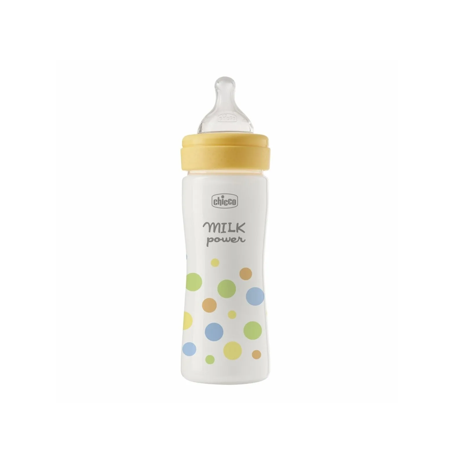 Chicco Perfect Easy Medium Flow BPA-Free Plastic Bottle 2m+ Yellow 250ml (9floz)