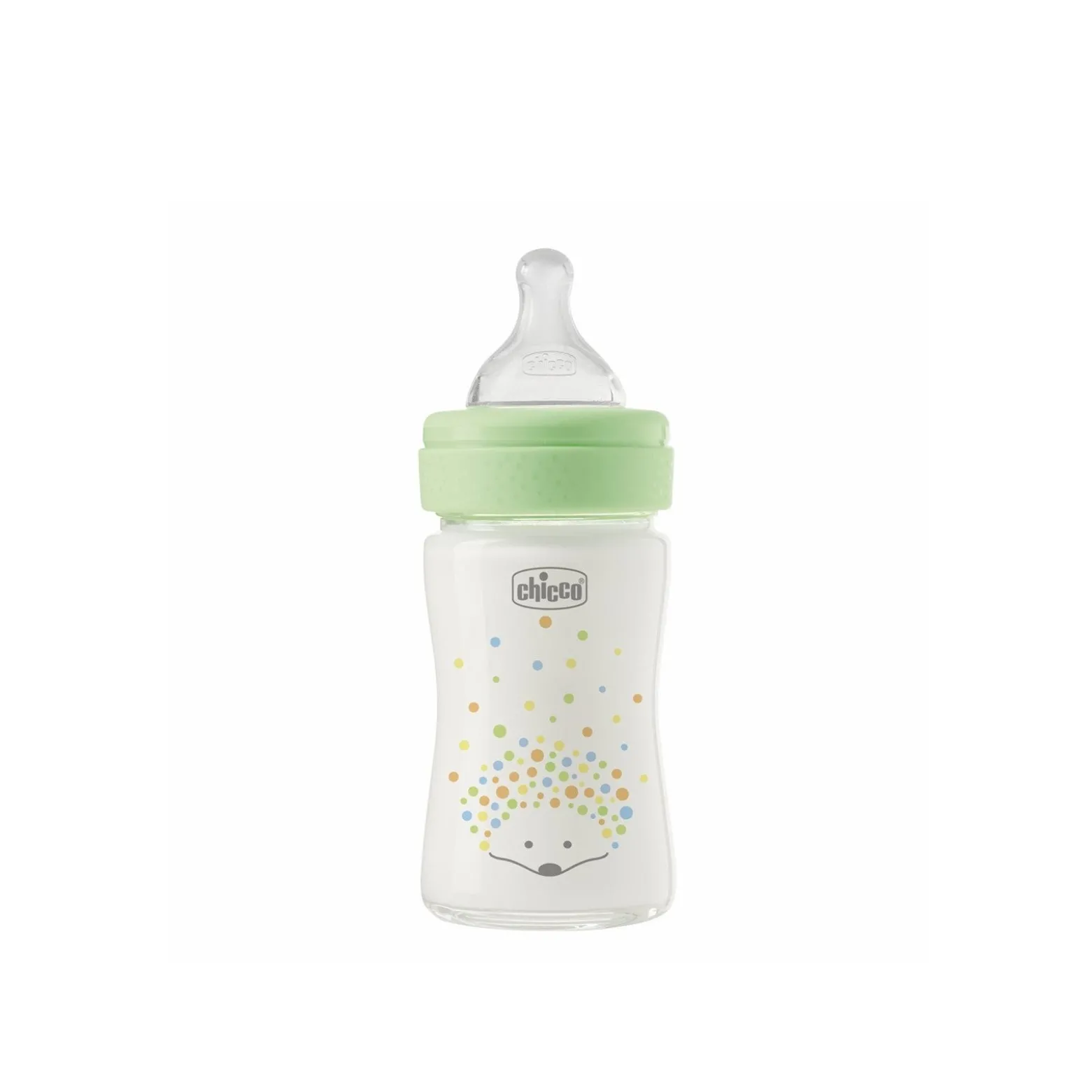 Chicco Perfect Easy Slow Flow Glass Bottle 0m+ Green 150ml (5floz)