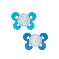 Chicco Physio Comfort Glow in the Dark Pacifier 16-36m Blue x2