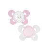 Chicco Physio Comfort Pacifier 0-6m White/Pink x2